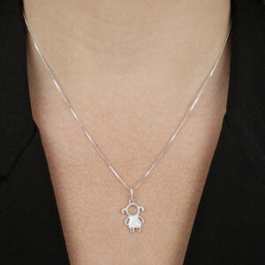 Colar Filha com Zircônia em Prata 925